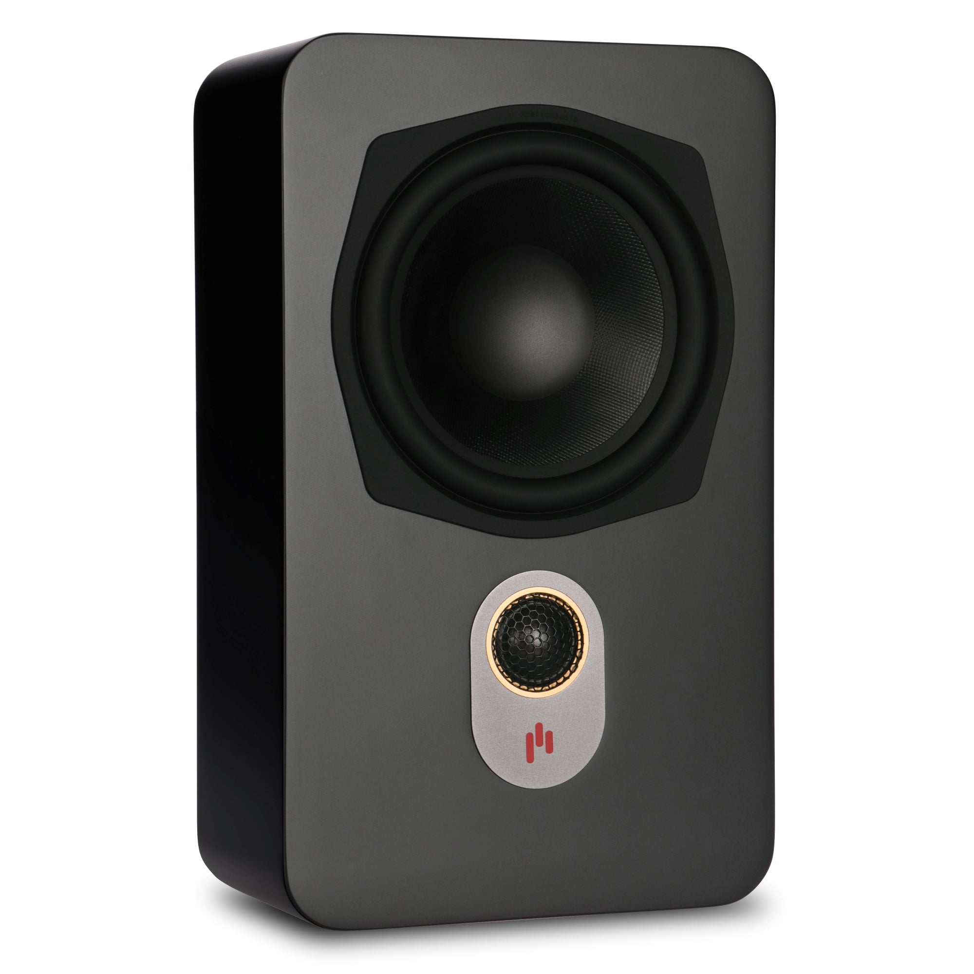 Aperion Audio Novus N6SR Slim Satellite 6.5" On-Wall & Surround Speaker Stealth Black Front Left