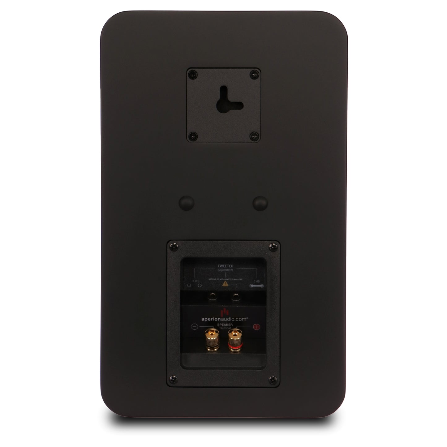 Aperion Audio Novus N6SR Slim Satellite 6.5" On-Wall & Surround Speaker Stealth Black Back Side View