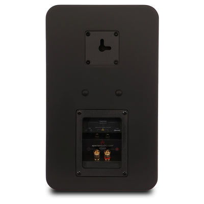 Aperion Audio Novus N6SR Slim Satellite 6.5" On-Wall & Surround Speaker Stealth Black Back Side View