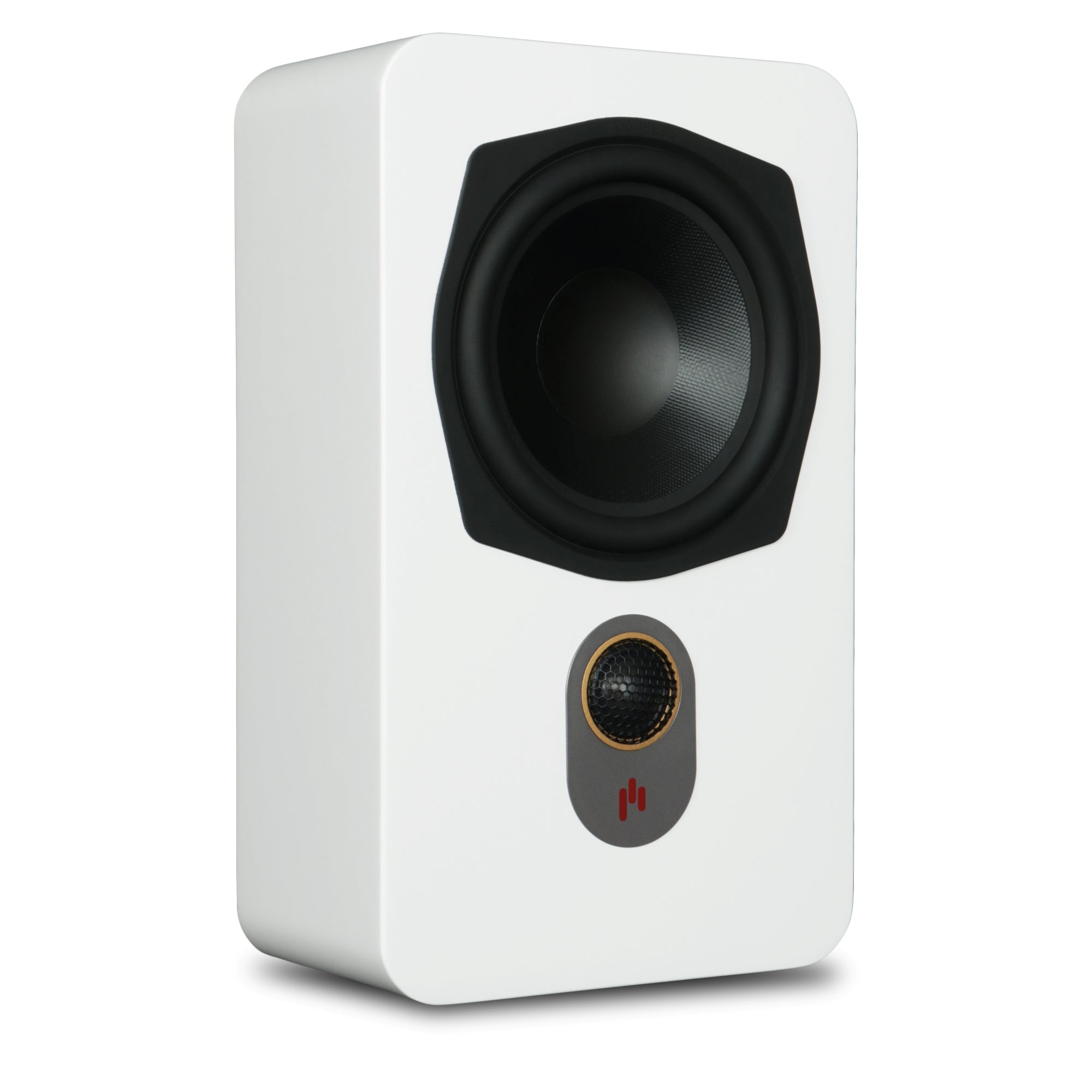 Aperion Audio Novus N6SR Slim Satellite 6.5" On-Wall & Surround Speaker Pure White Front Left