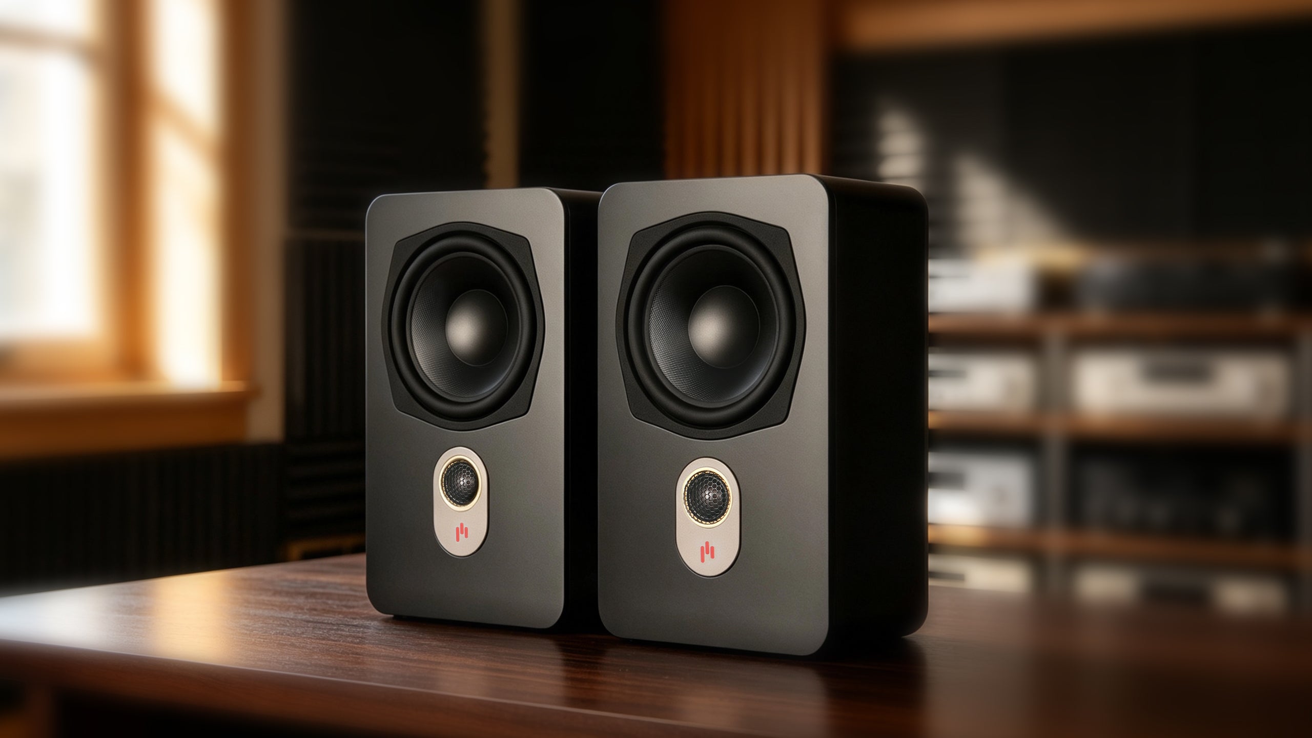 Aperion Audio Novus N6SR 2-Way 6.5" Slim On-Wall Speaker Stealth Black
