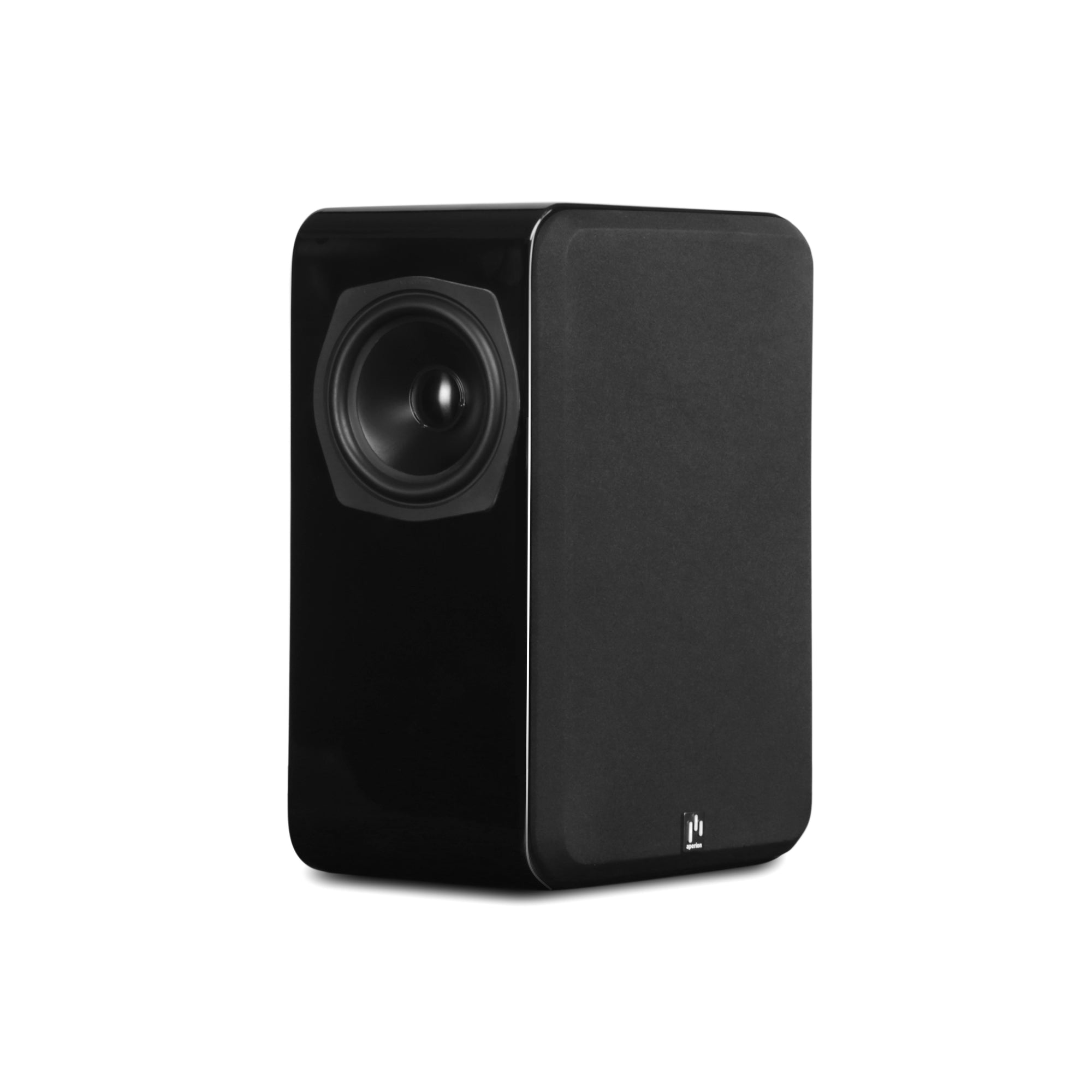 Aperion Audio Novus N6SS 6.5" Tripolar Surround Speakers Gloss Black Front Left Grille On