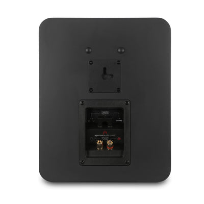 Aperion Audio Novus N6SS 6.5" Tripolar Surround Speakers Stealth Black Back Side View