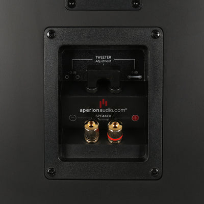 Aperion Audio Novus N6SS 6.5" Tripolar Surround Speakers Stealth Black Terminal Cup