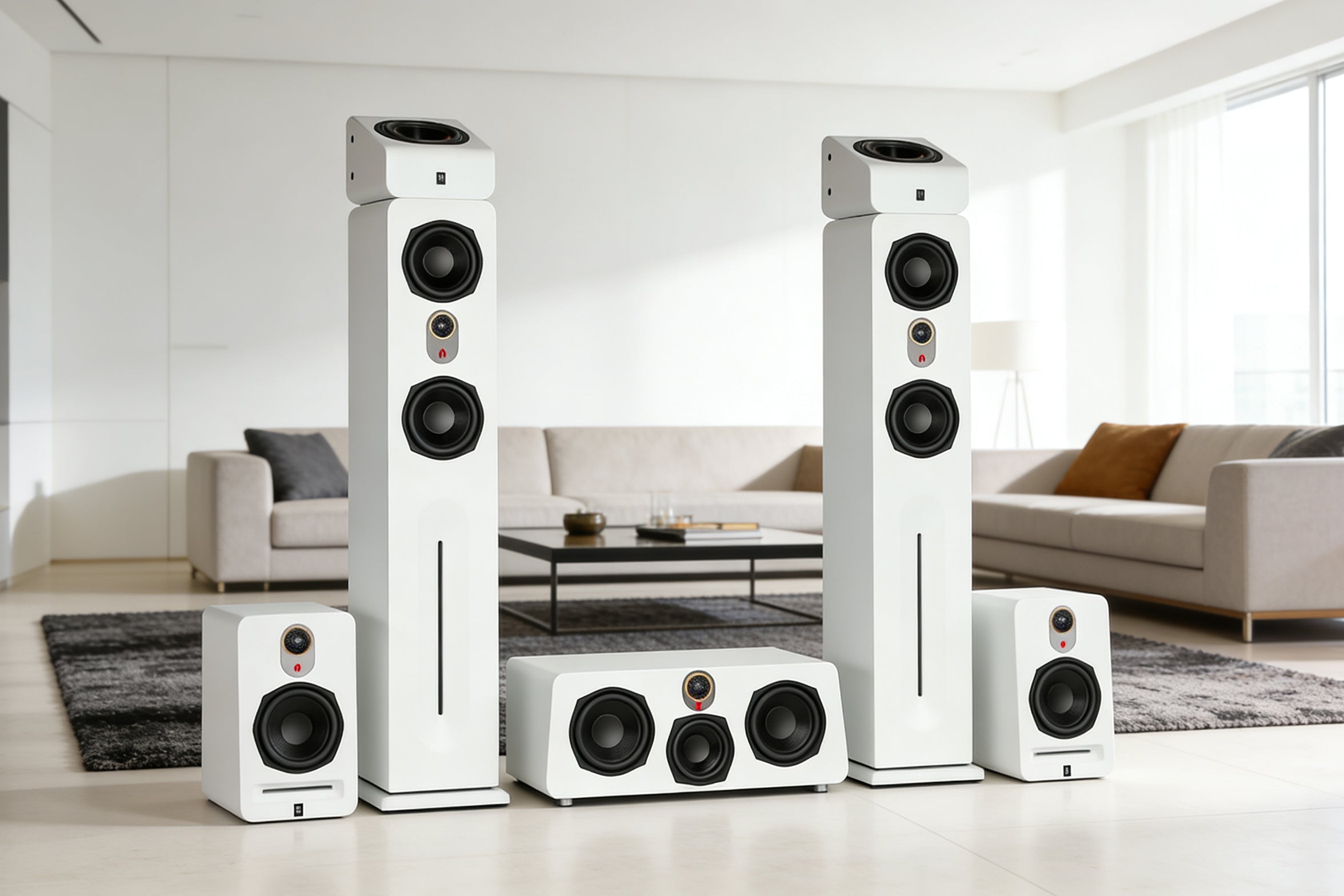 Aperion Audio Novus Speakers Pure White