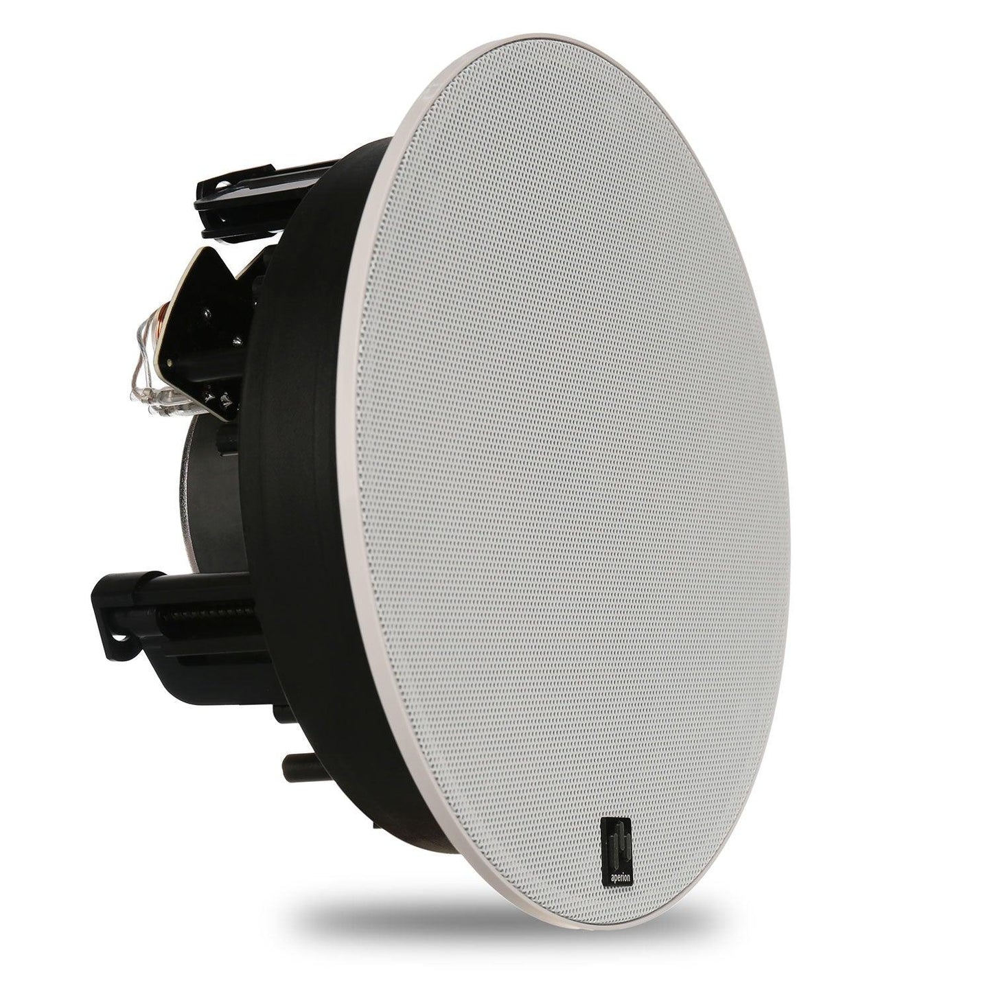 aperion-clearus-c8c-ceiling-speaker-side-front-grille-on