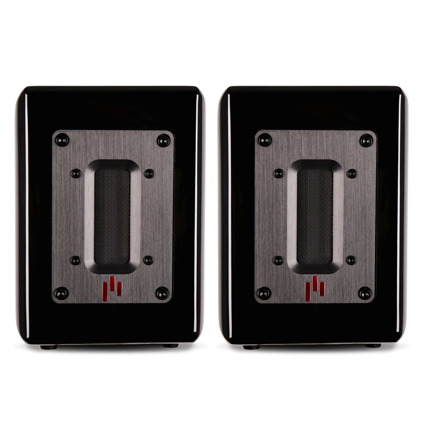 Aperion Audio RST True Aluminum Ribbon Super Tweeter Speaker Gloss Black Front Side View