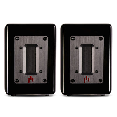 Aperion Audio RST True Aluminum Ribbon Super Tweeter Speaker Gloss Black Front Side View