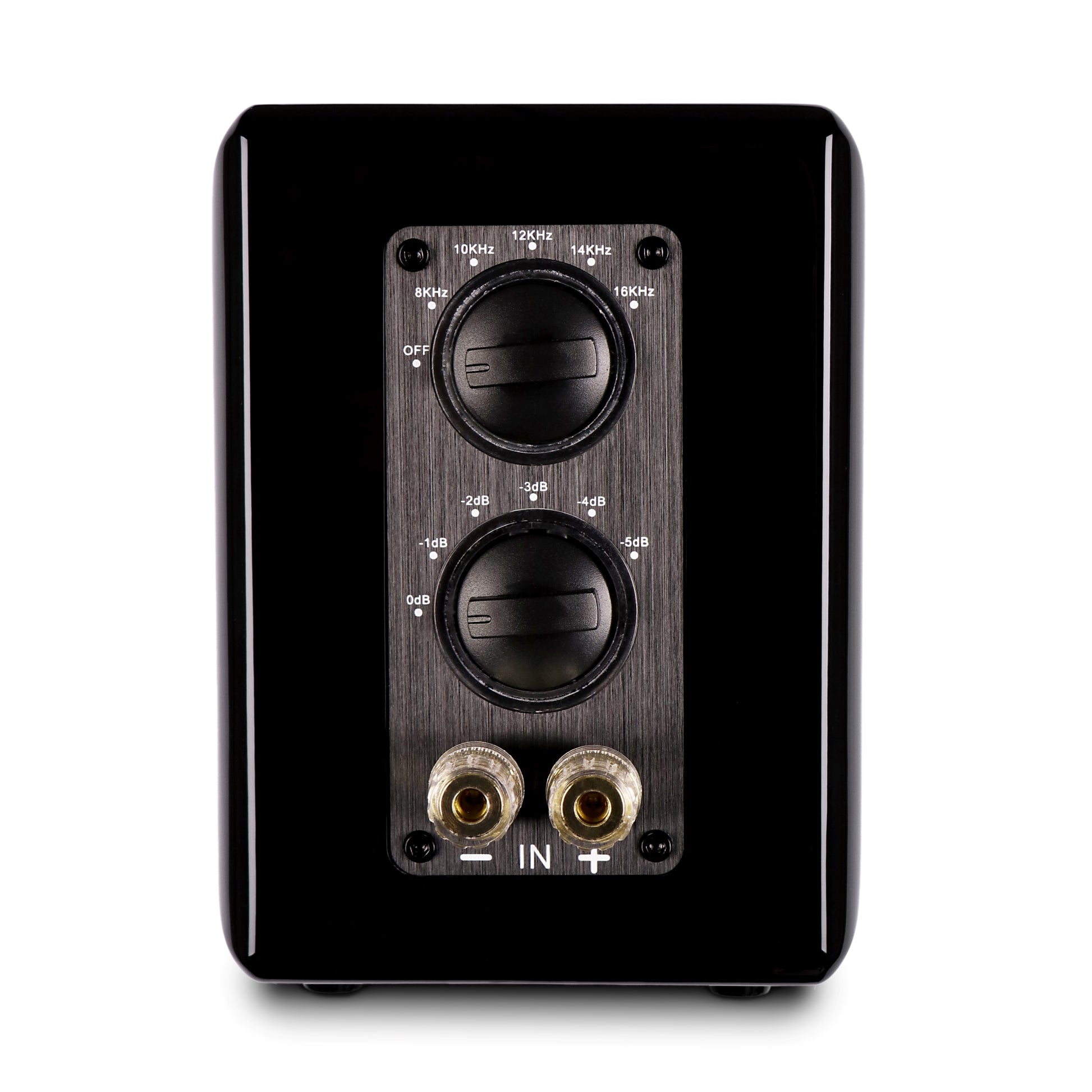 Aperion Audio RST True Aluminum Ribbon Super Tweeter Speaker Gloss Black Back Side View