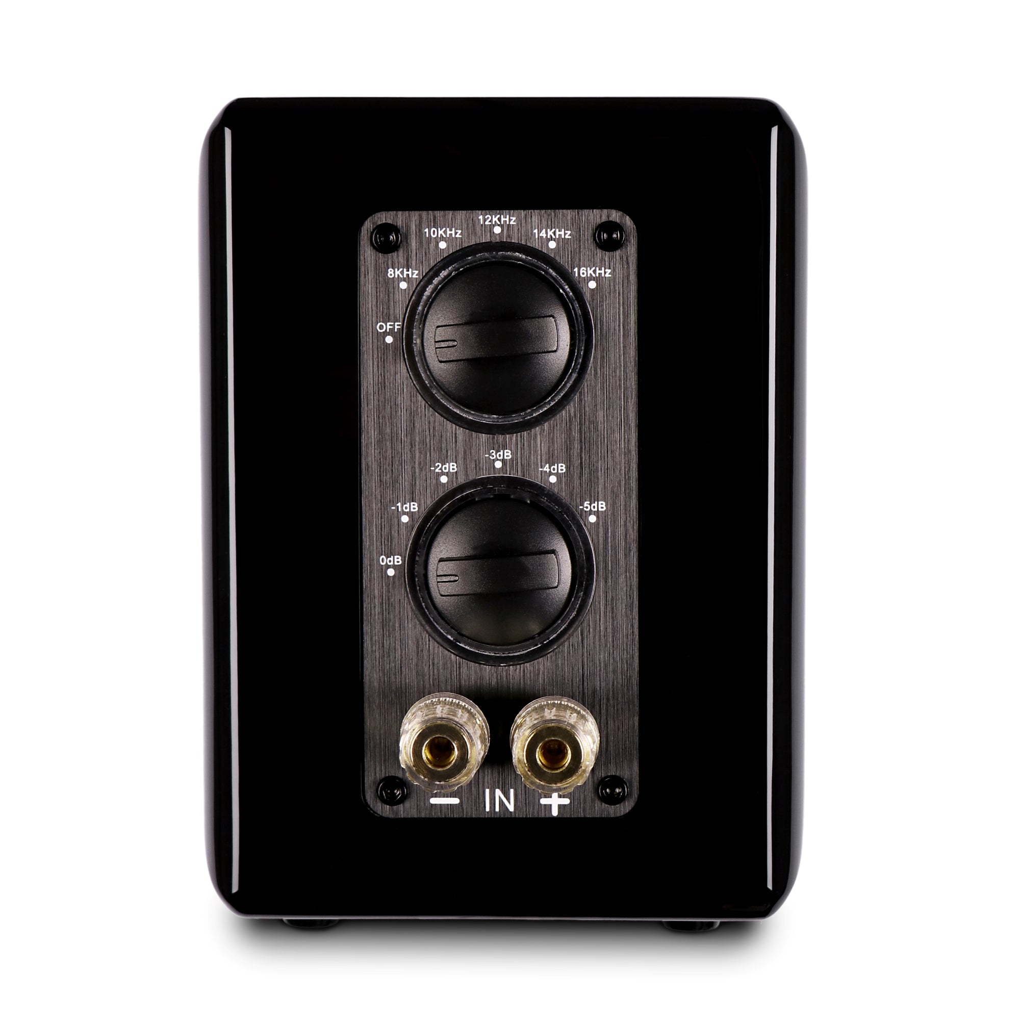 Aperion Audio RST True Aluminum Ribbon Super Tweeter Speaker Gloss Black Back Side View