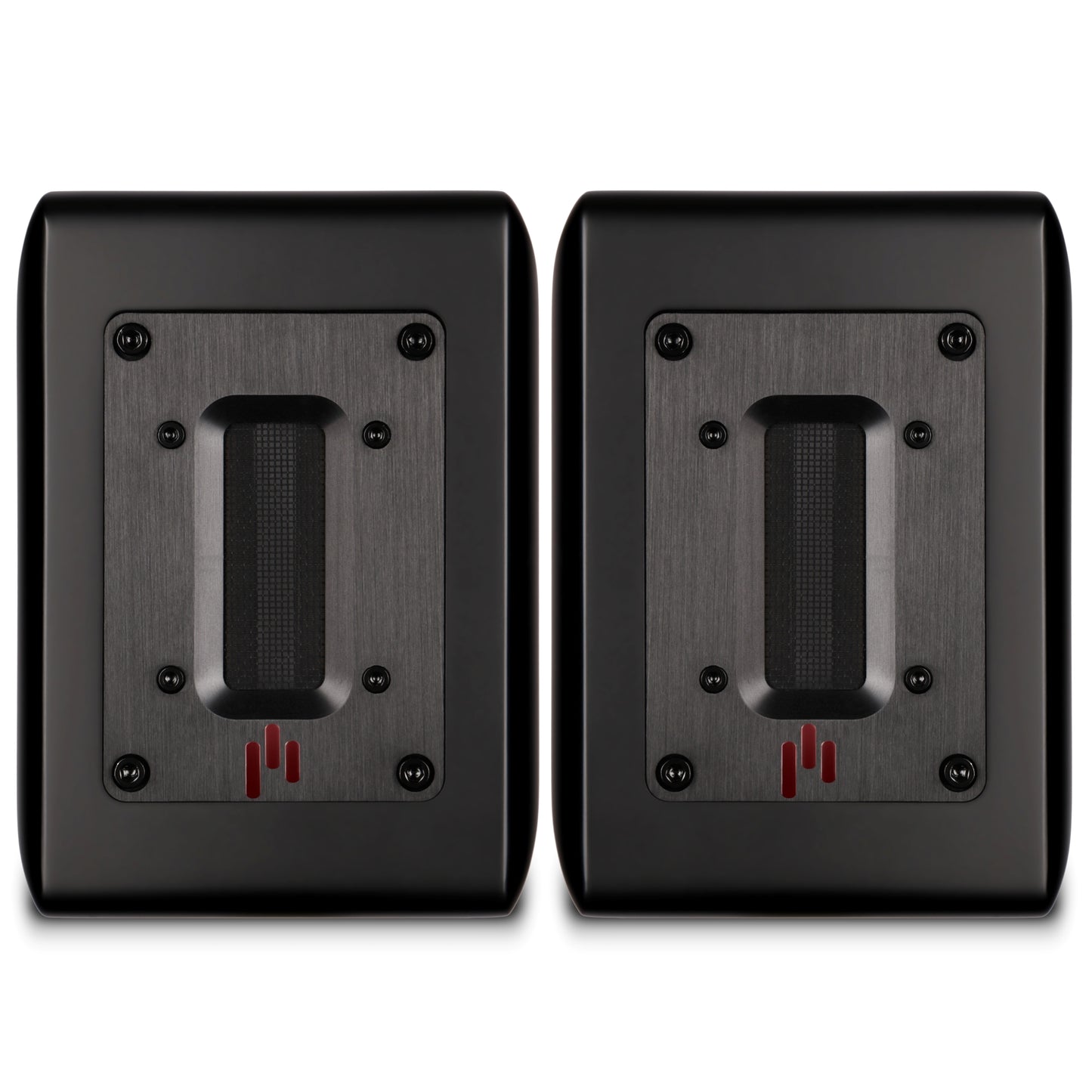 Aperion Audio RST True Aluminum Ribbon Super Tweeter Speaker Stealth Black Front Side View