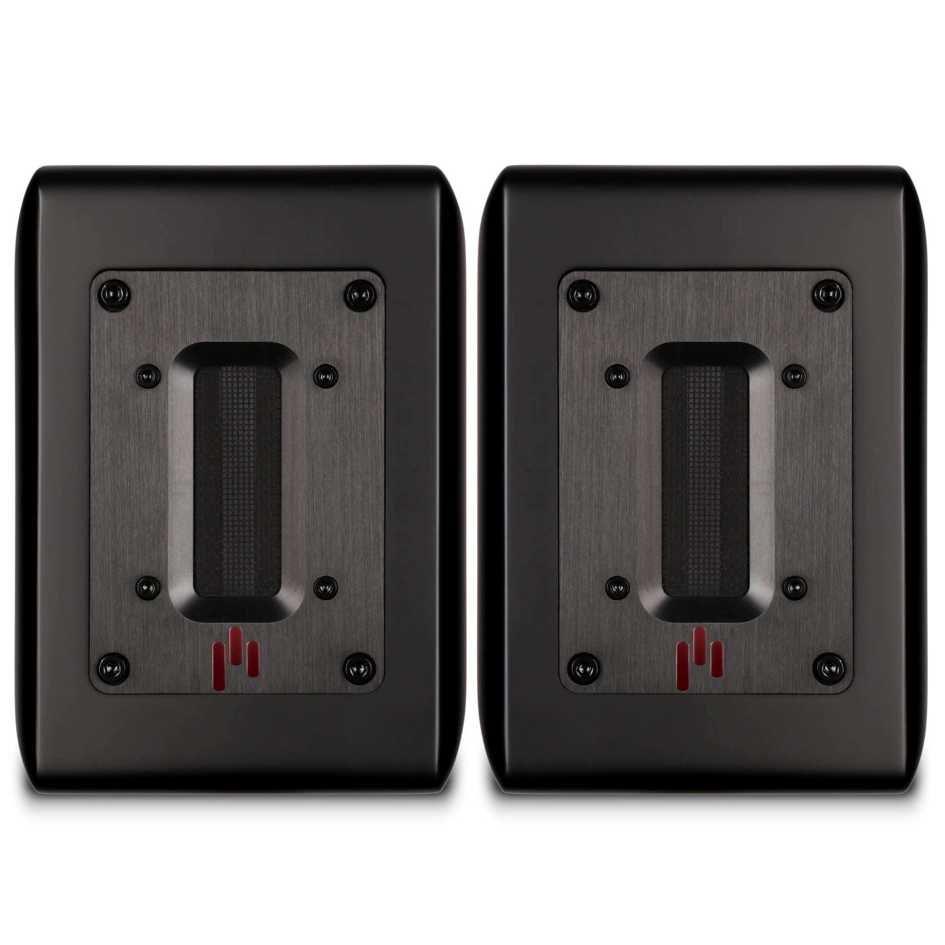 Aperion Audio RST True Aluminum Ribbon Super Tweeter Speaker Stealth Black Front Side View