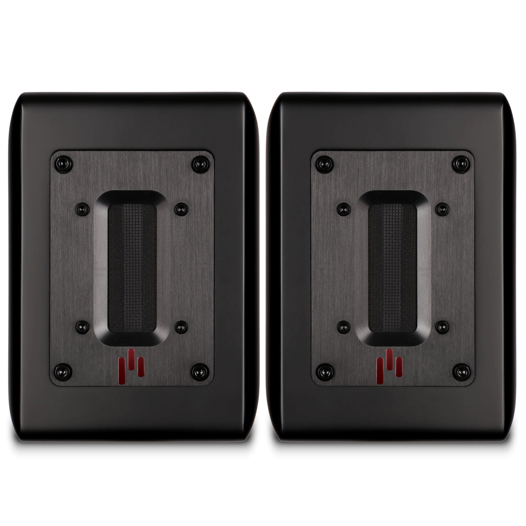 Aperion Audio RST True Aluminum Ribbon Super Tweeter Speaker Stealth Black Front Side View