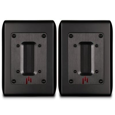 Aperion Audio RST True Aluminum Ribbon Super Tweeter Speaker Stealth Black Front Side View