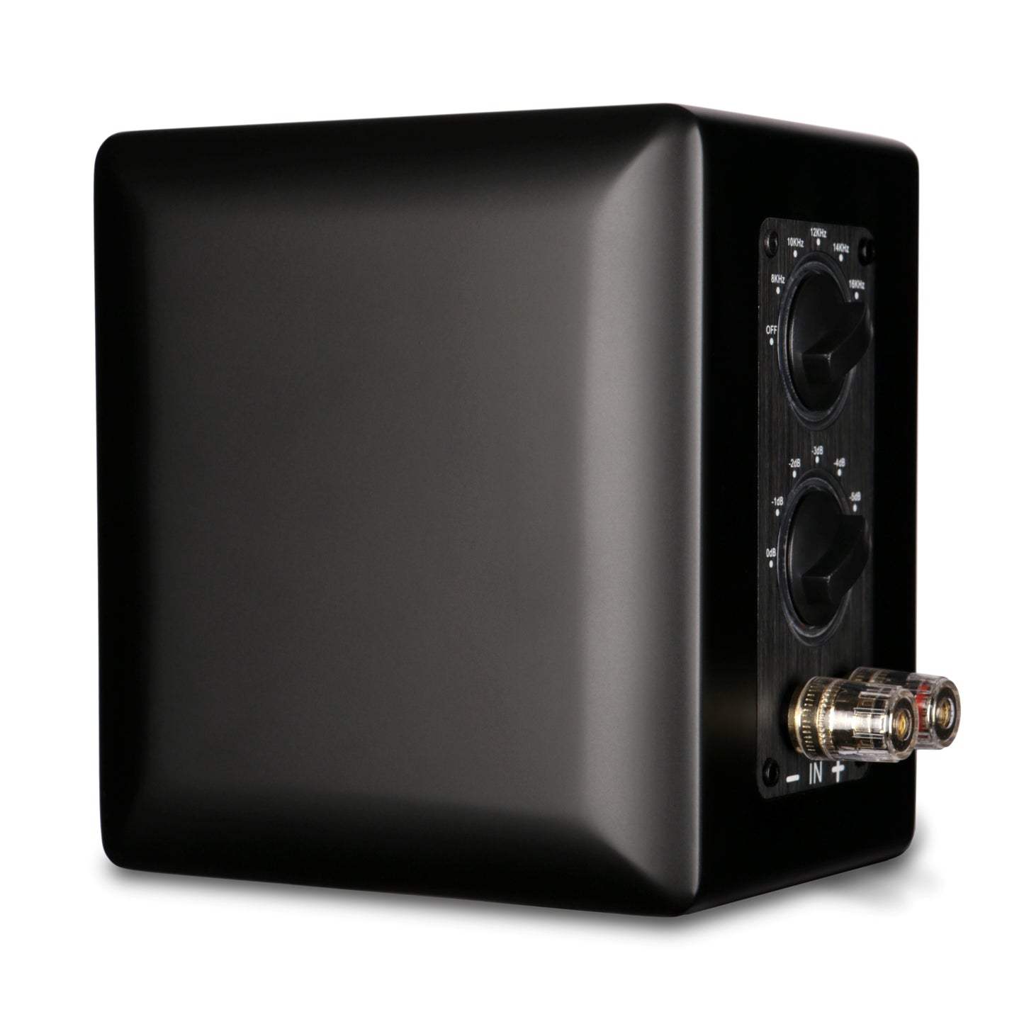 Aperion Audio RST True Aluminum Ribbon Super Tweeter Speaker Stealth Black Rear Left