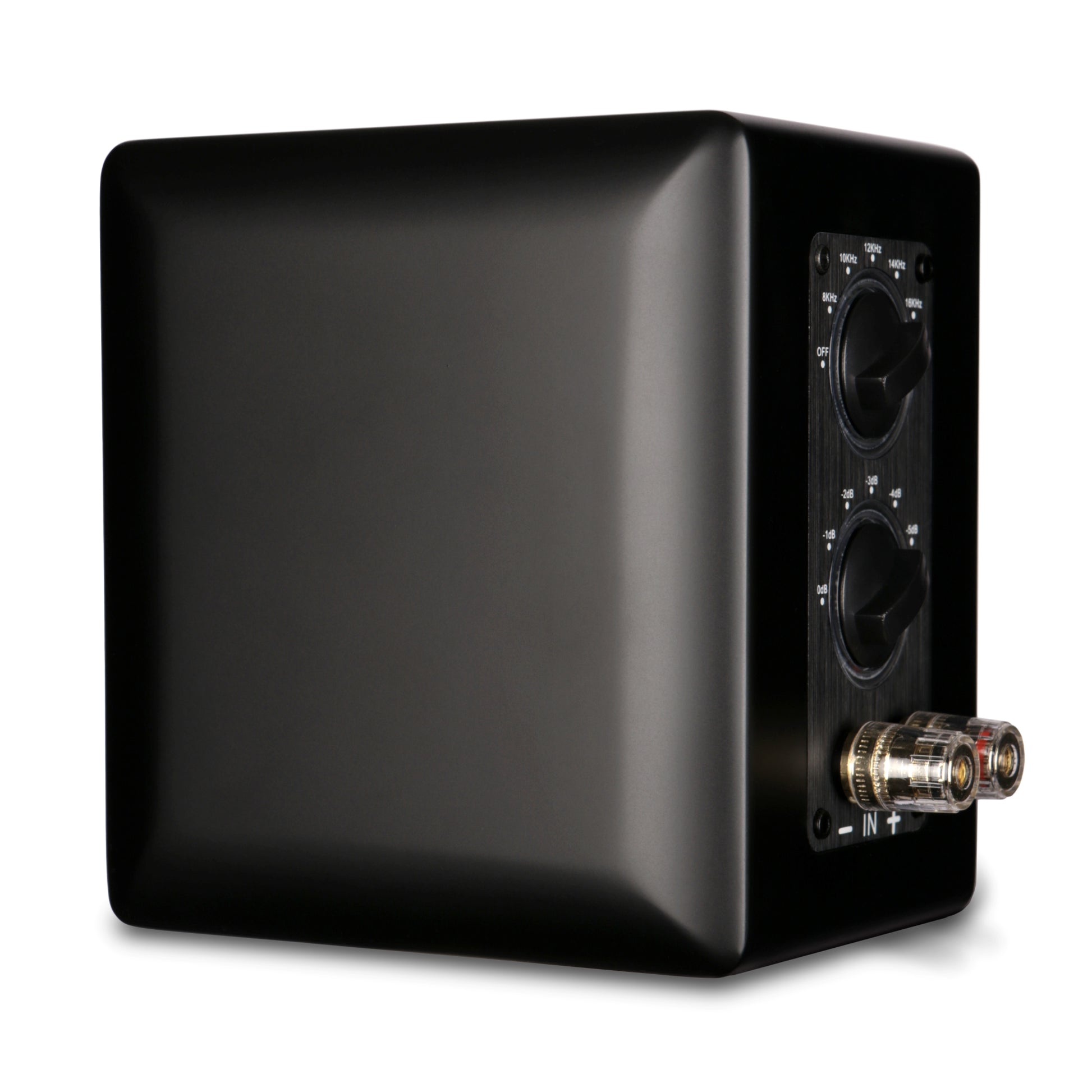 Aperion Audio RST True Aluminum Ribbon Super Tweeter Speaker Stealth Black Rear Left