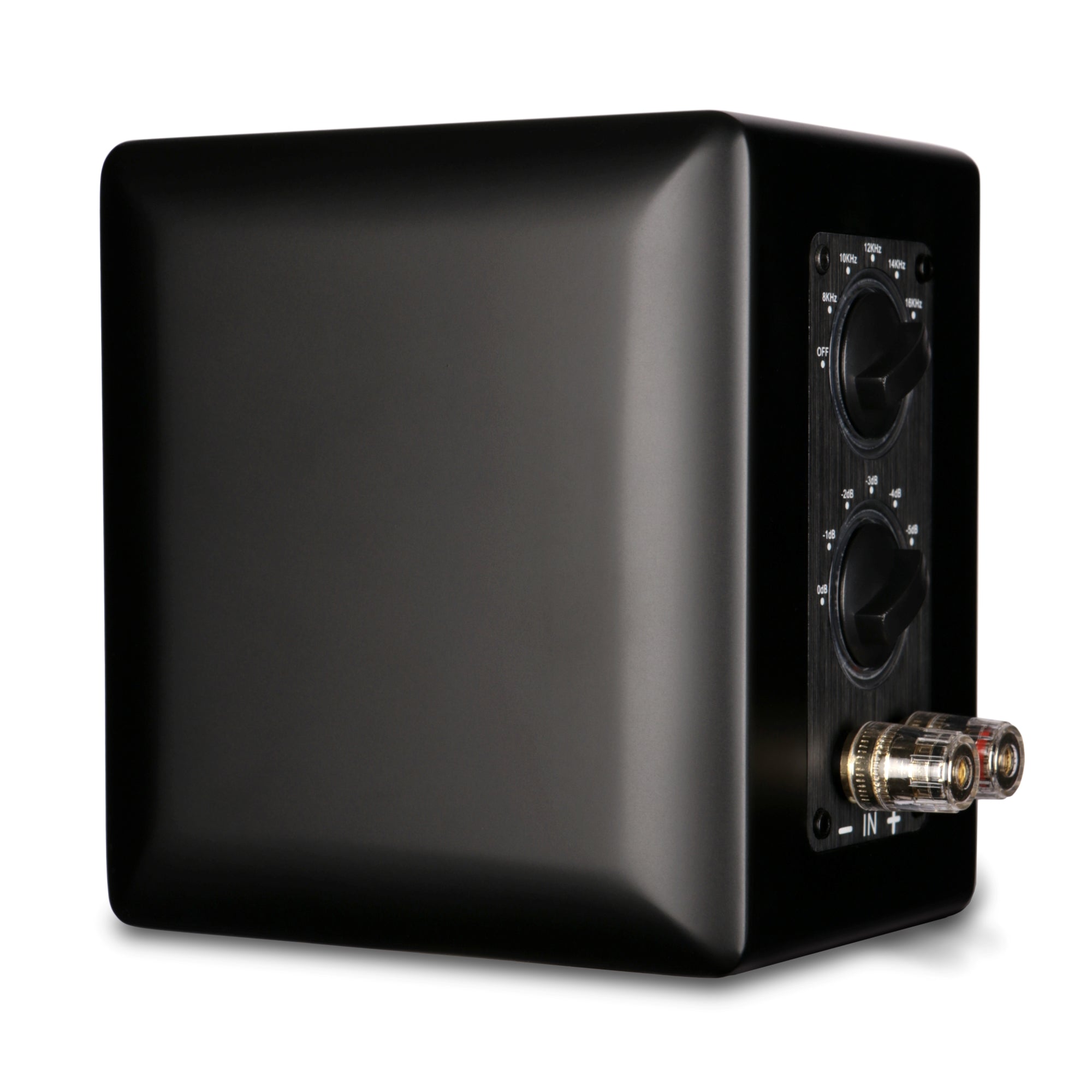 Aperion Audio RST True Aluminum Ribbon Super Tweeter Speaker Stealth Black Rear Left