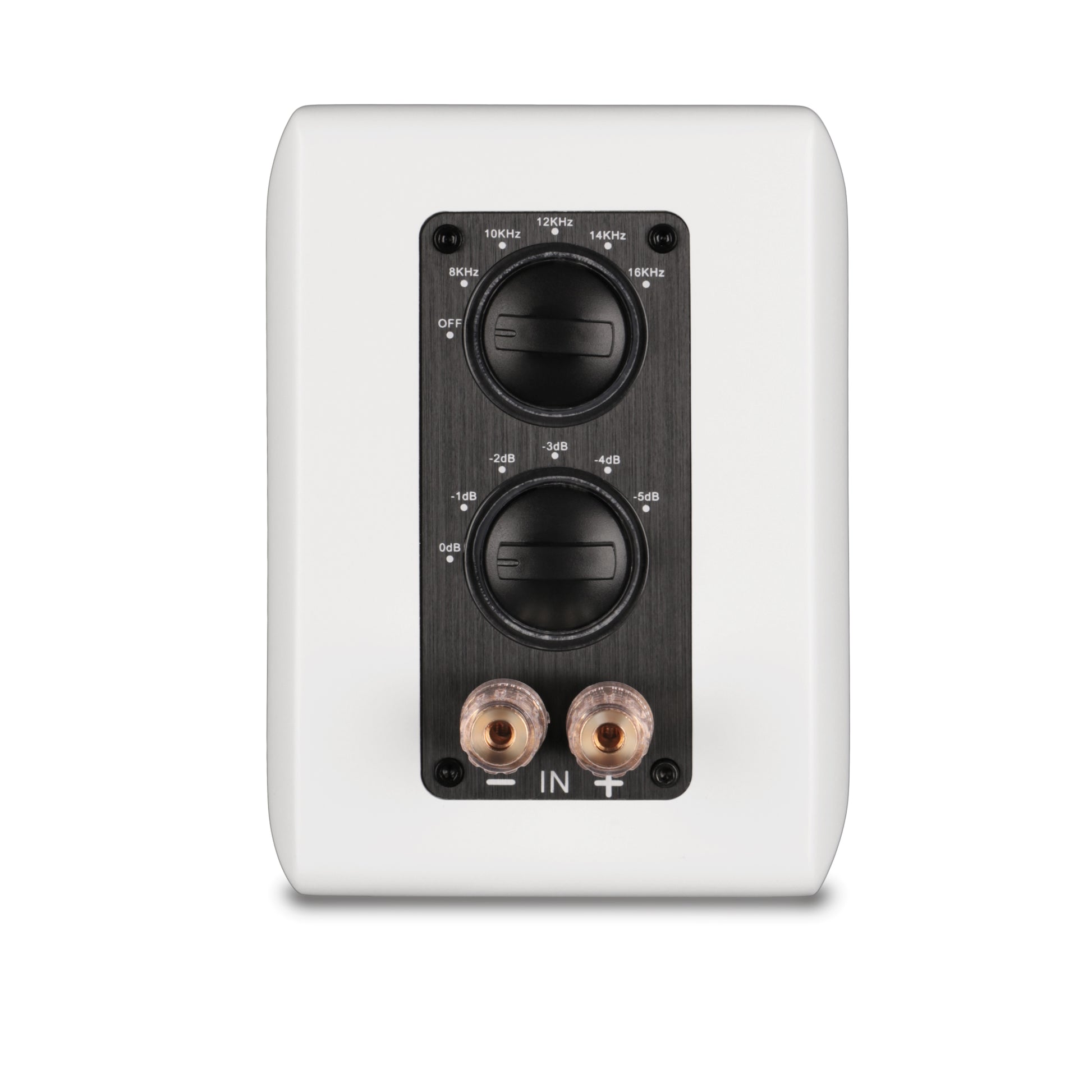 Aperion Audio RST True Aluminum Ribbon Super Tweeter Speaker Pure White Back Side View