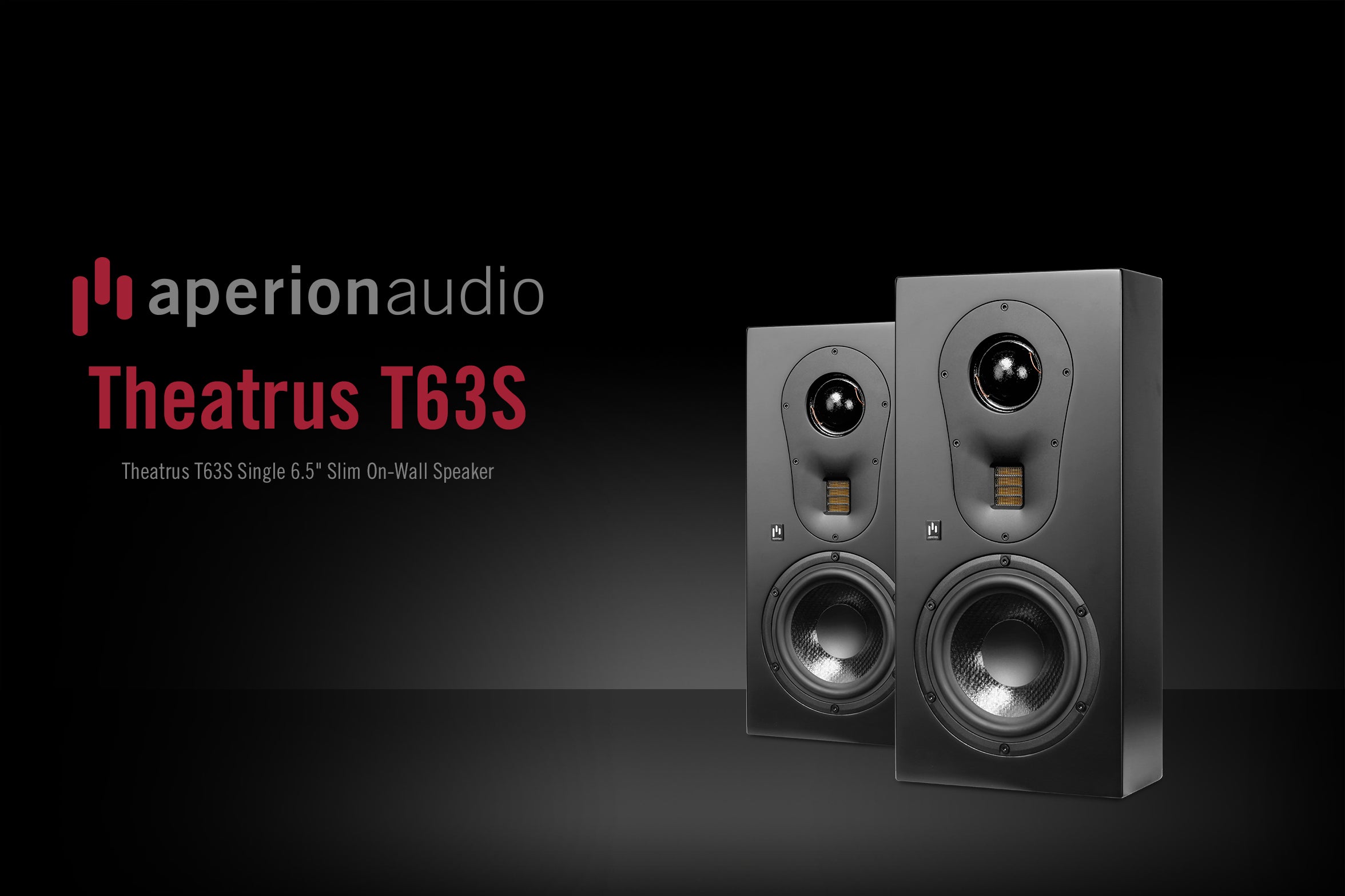 Aperion Audio Theatrus T63S Singel 6.5" 3-Way Slim On-Wall Speaker