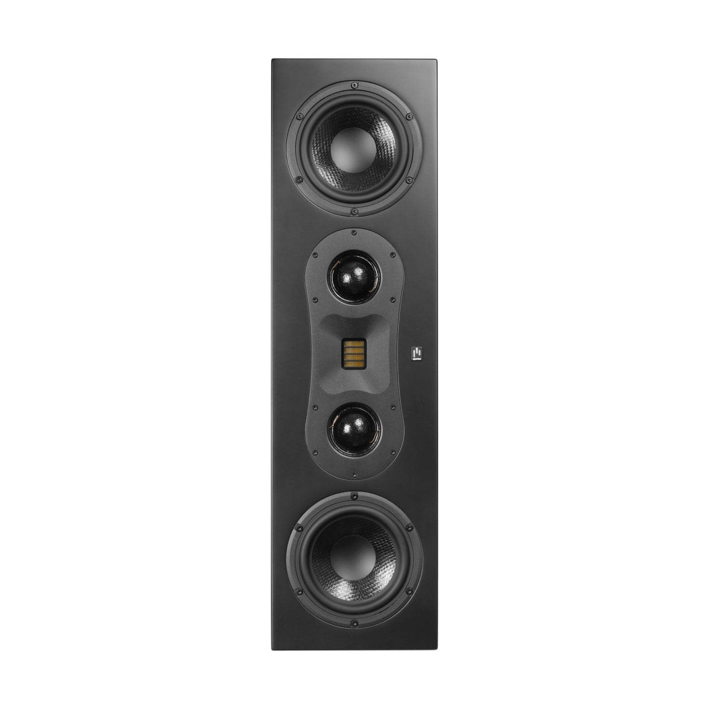 Aperion Audio Theatrus T65SL Dual 6.5" 3-Way Slim Stack On-Wall LCR Speaker Front Side