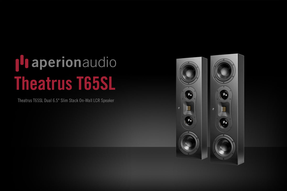 Aperion Audio Theatrus T65SL Dual 6.5" Slim Stack On-Wall LCR Speaker