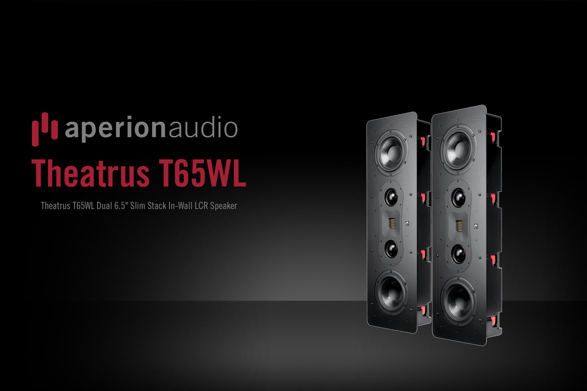 Aperion Audio Theatrus T65WL Dual 6.5" 3-Way Slim Stack In-Wall LCR Speaker