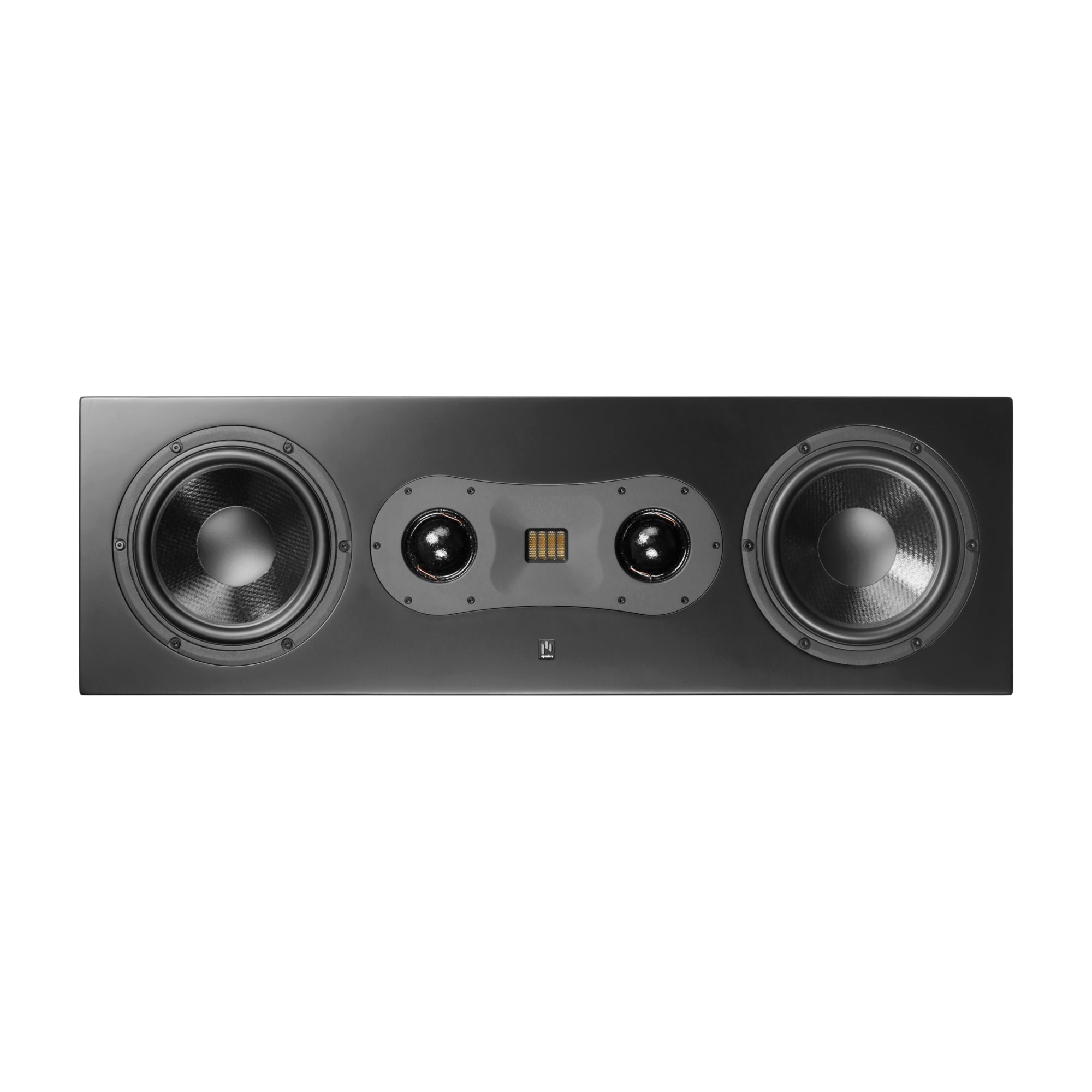 Aperion Theatrus T80SL Dual 8" Slim Stack On-Wall LCR Speaker Horizontal Placement 