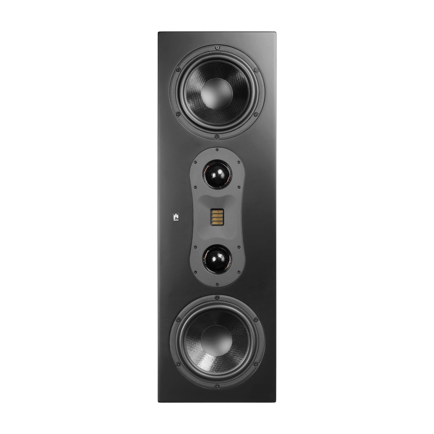 Aperion Theatrus T80SL Dual 8" Slim Stack On-Wall LCR Speaker Front Side