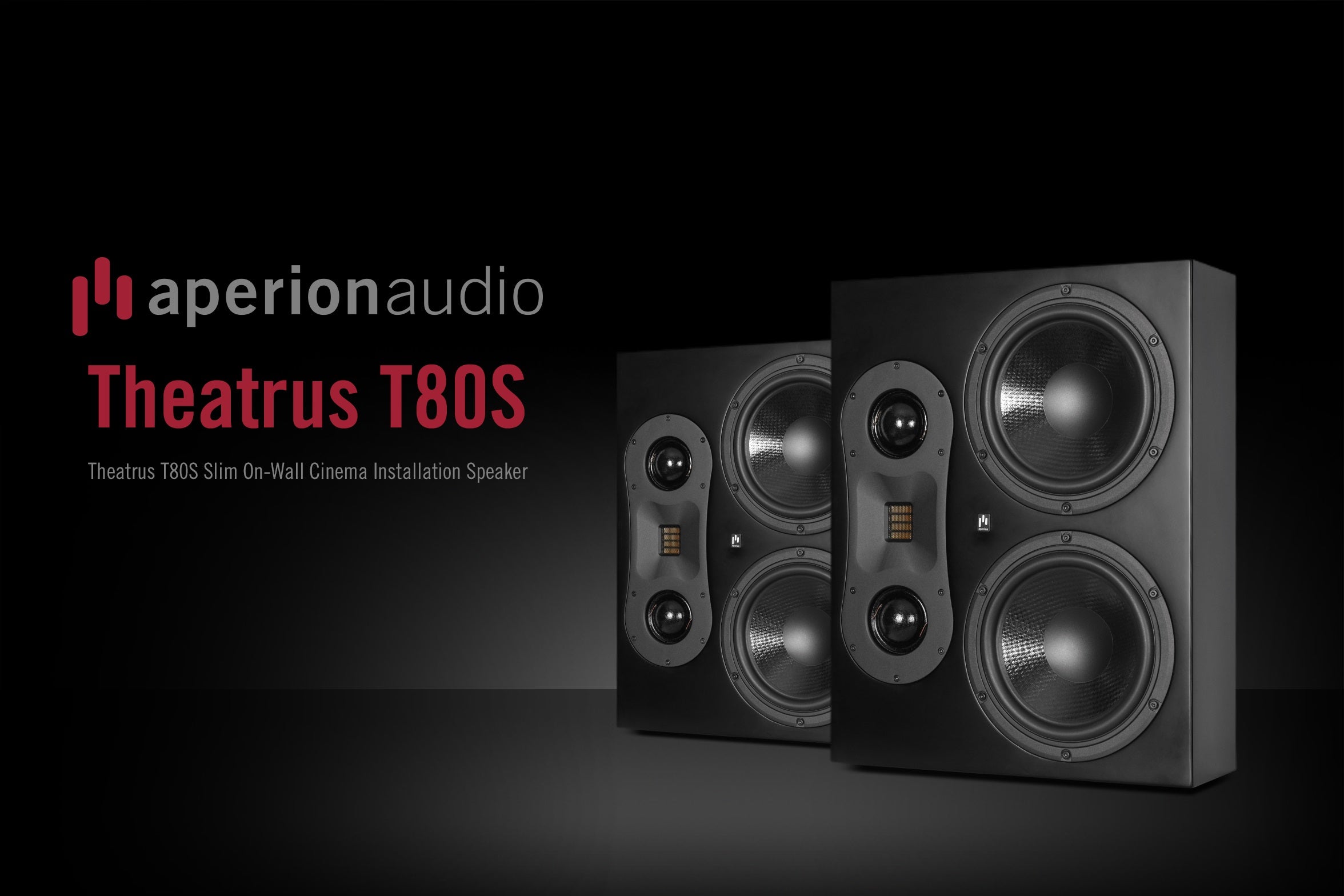 Aperion Audio Theatrus T80S Dual 8" Slim On-Wall Speaker