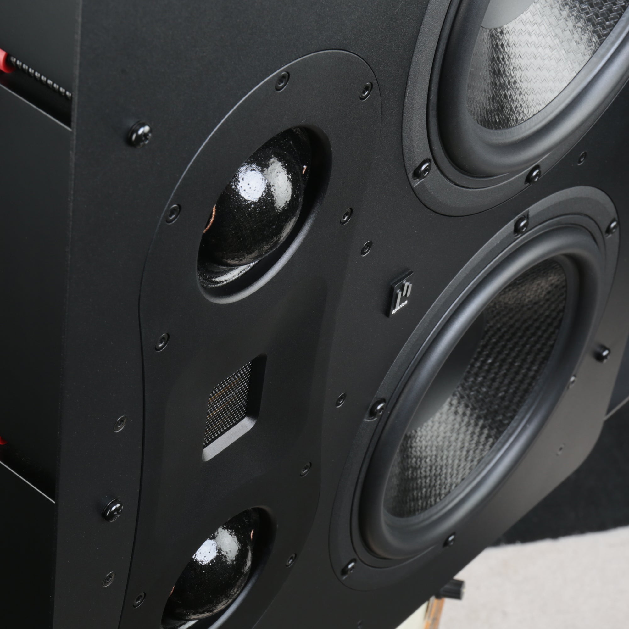 Aperion Audio Theatrus T80W Dual 8" 3-Way In-Wall Speaker Dual 2" Soft-Dome Midrange Driver