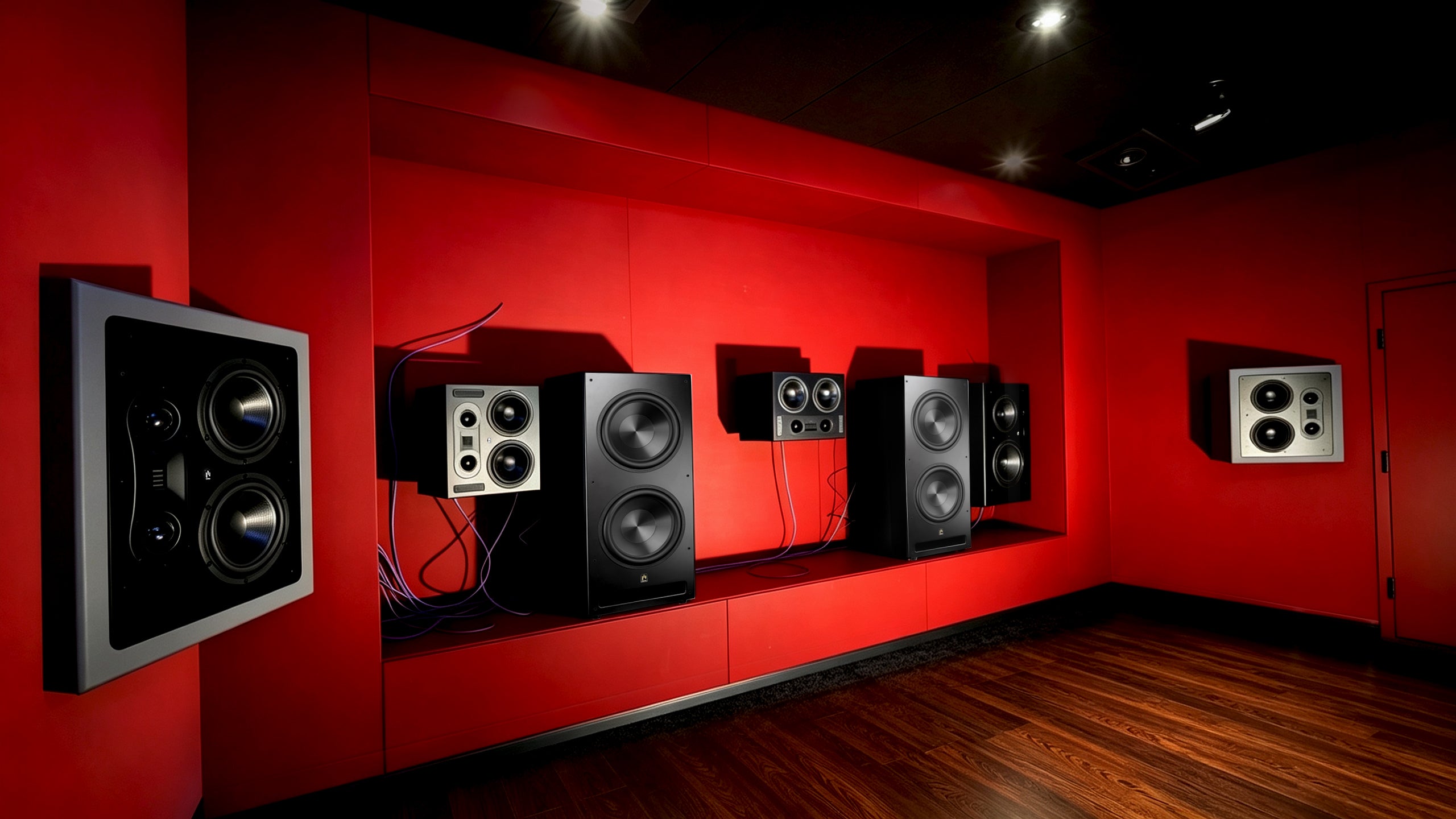 Aperion Audio Theatrus T80W or T65W 3-Way Slim In-Wall Speaker