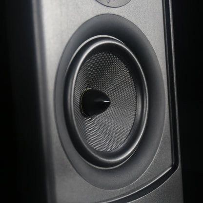 Aperion V5B Bookshelf Speaker Gloss Black Woofer