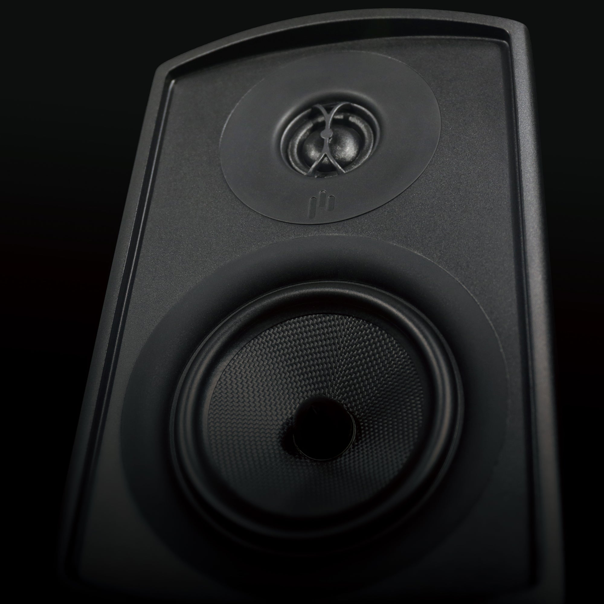 Aperion V5B Bookshelf Speaker Gloss Black Tweeter and Woofer