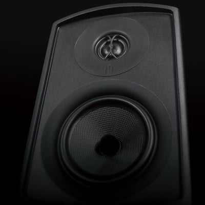 Aperion V5B Bookshelf Speaker Gloss Black Tweeter and Woofer