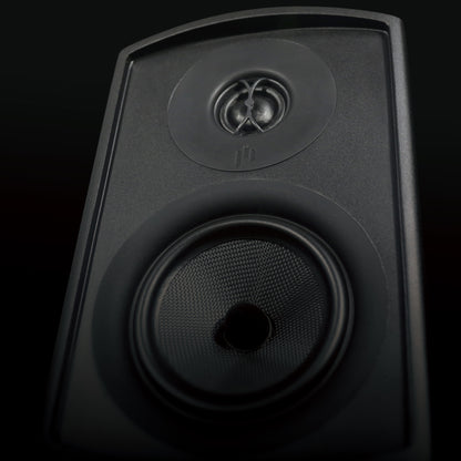 Aperion V5B Bookshelf Speaker Gloss Black Tweeter and Woofer