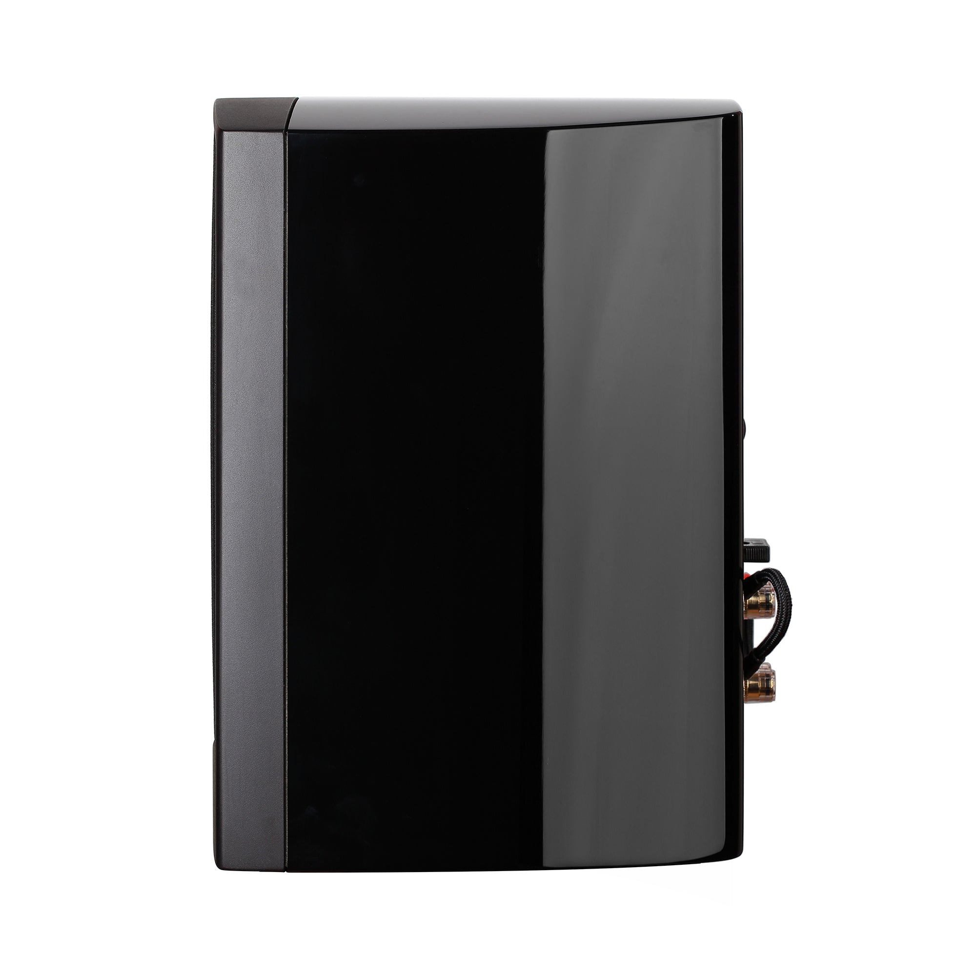 Aperion V5B Bookshelf Speaker Gloss Black Side