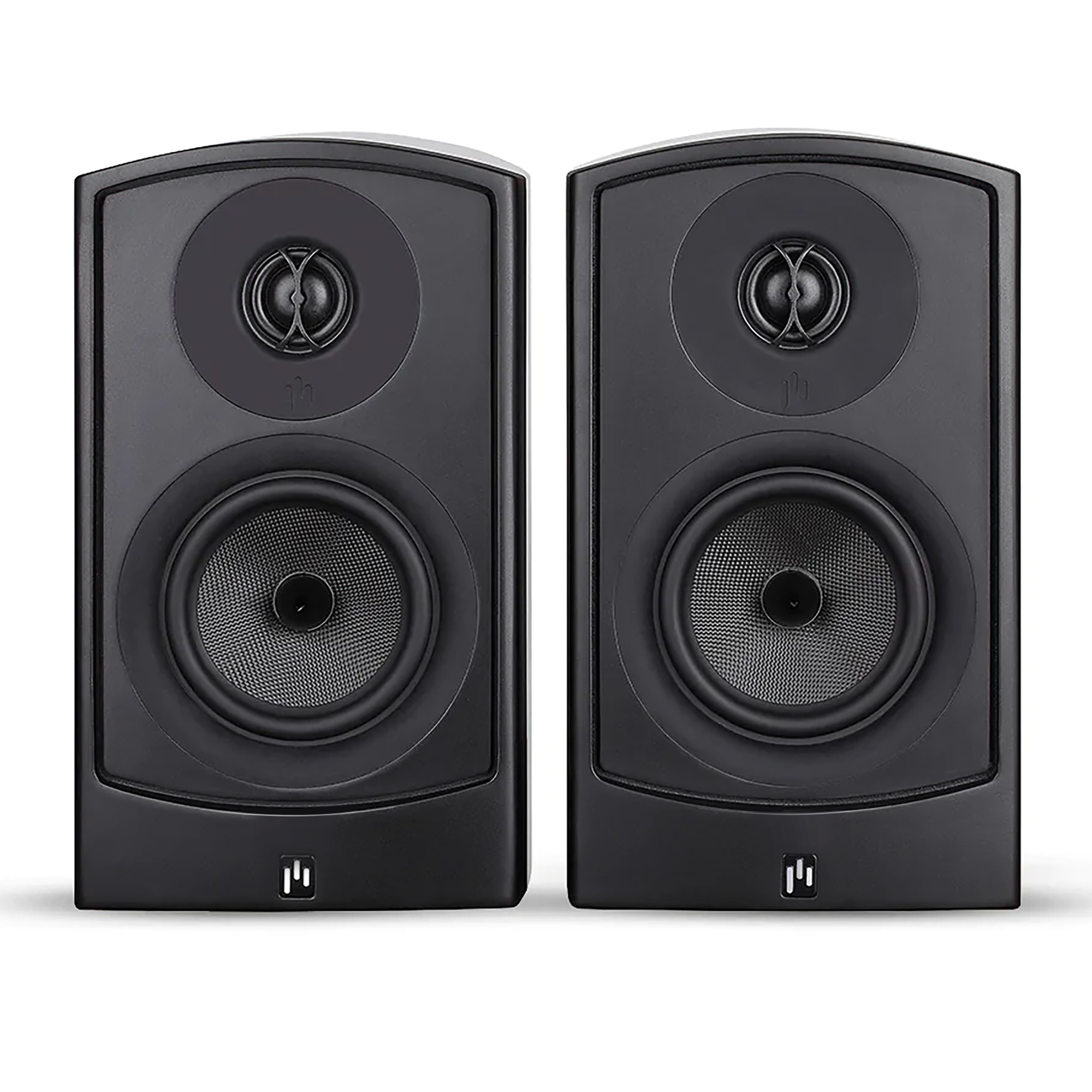 Aperion V5B Bookshelf Speaker Gloss Black Front Pair