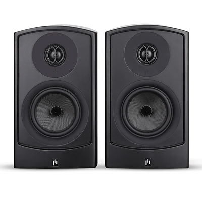 Aperion V5B Bookshelf Speaker Gloss Black Front Pair