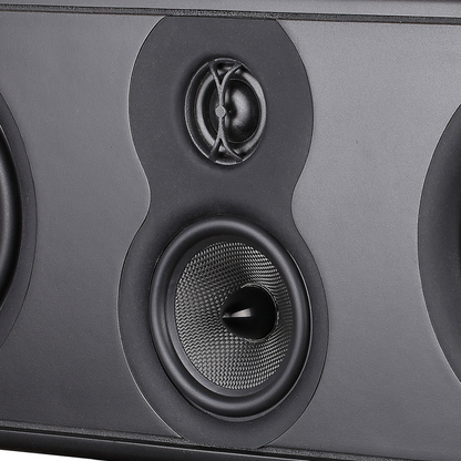 Aperion Verus V6C Center Speaker Gloss Black Tweeter and Midrange Drivers