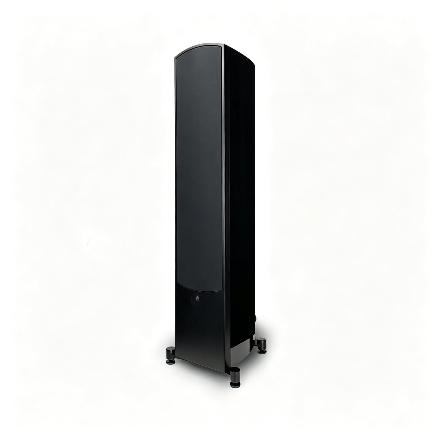 aperion v6t tower speaker gloss black grille on