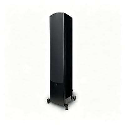 aperion v6t tower speaker gloss black grille on