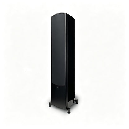aperion v6t tower speaker gloss black grille on