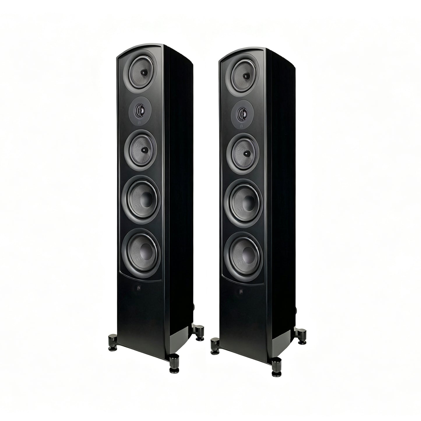 aperion v6t tower speaker gloss black pair