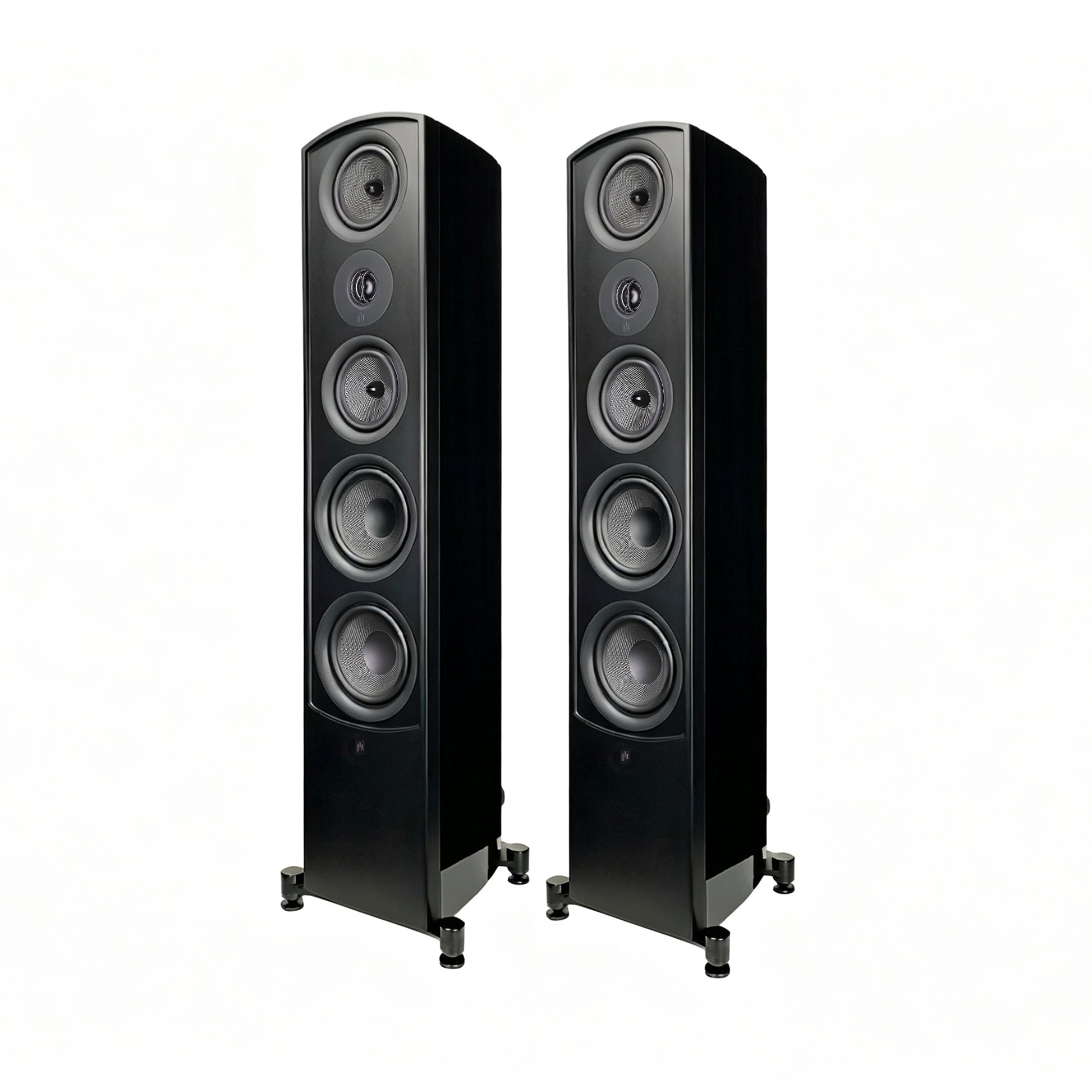 aperion v6t tower speaker gloss black pair