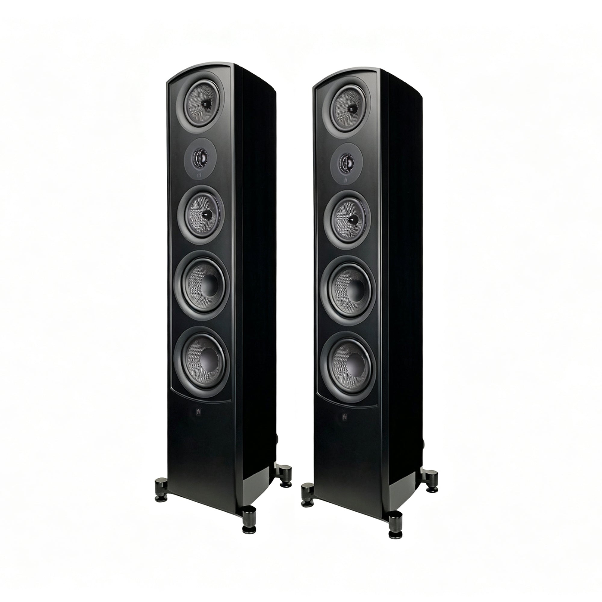 aperion v6t tower speaker gloss black pair