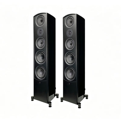 aperion v6t tower speaker gloss black pair