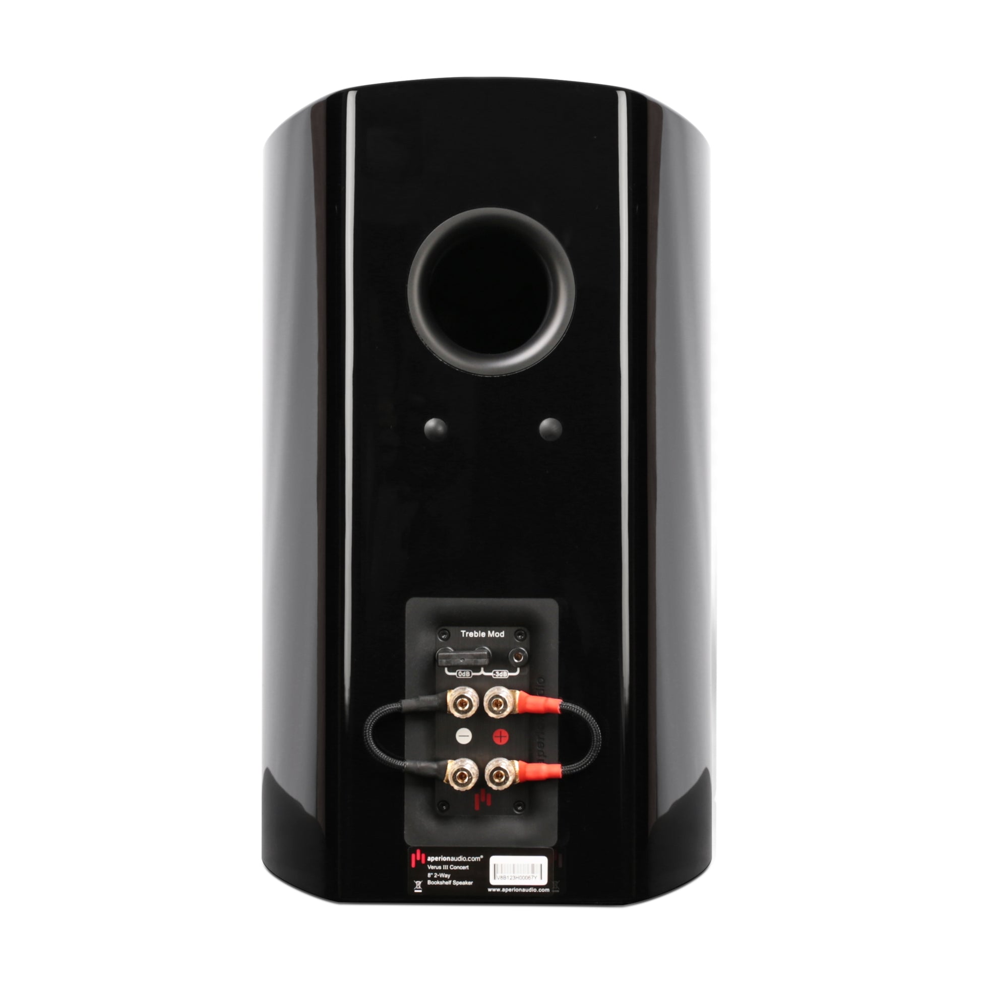 Aperion Audio Verus V8B Gloss Black Back Side