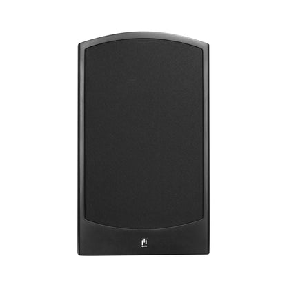 Aperion V8B Bookshelf Speaker Gloss Cherry Front Grille On