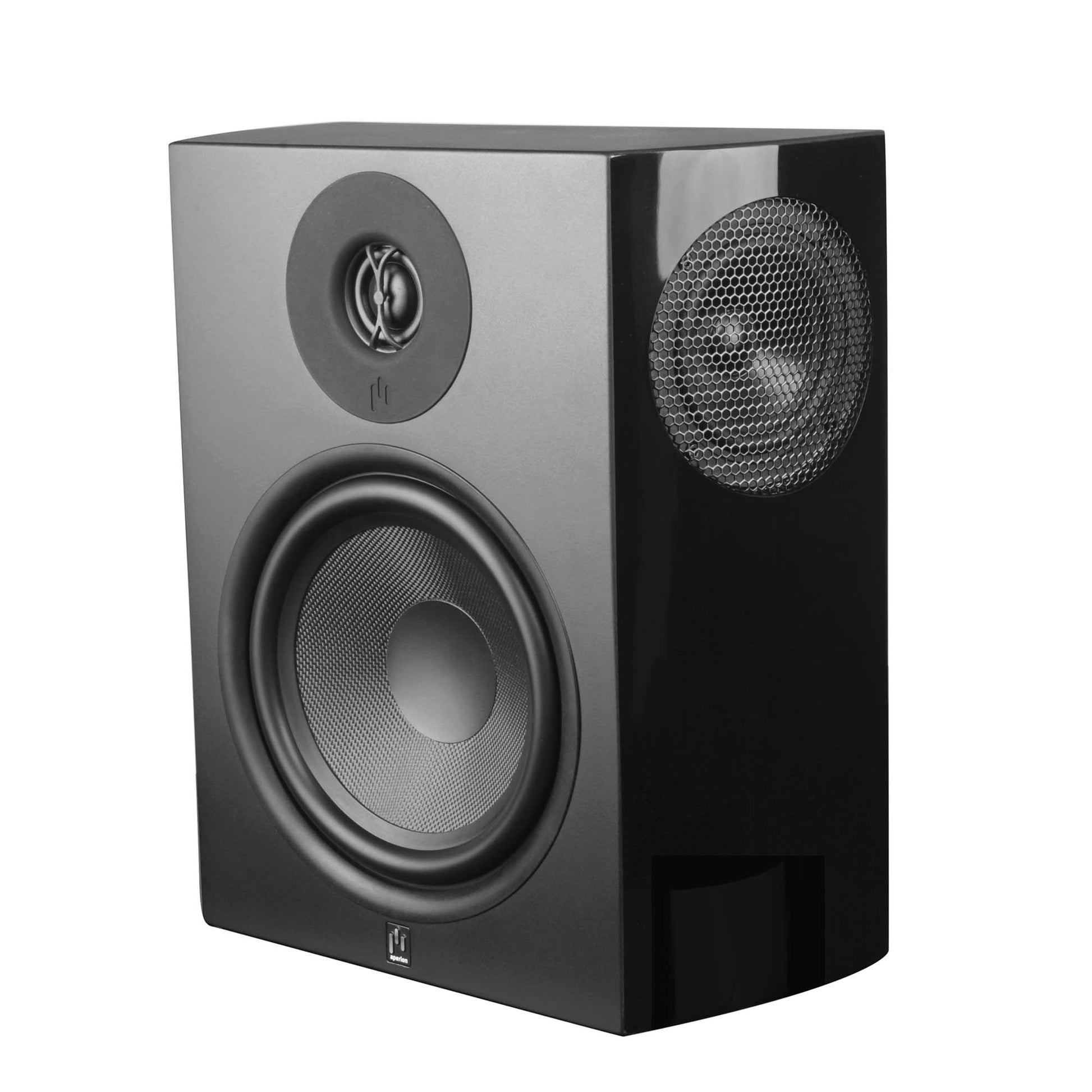 Aperion Verus V8S Surround 8" Tripolar Speaker Gloss Black Side Front