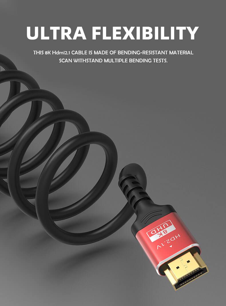 8K Ultra-high-speed HDMI 2.1 Copper Cable - 6.5 FT/2M - Aperion Audio